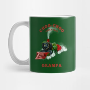 Choo Choo Grampa Christmas Train Mug